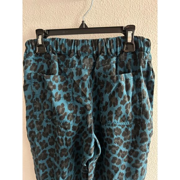 Young Fabulous & Broke Blue Leopard Print Joggers Size XS - Picture 4 of 7